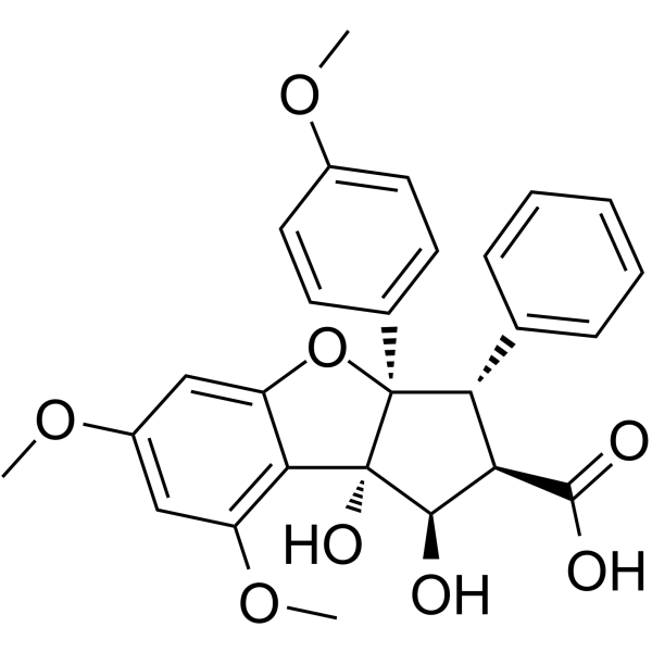 Rocagloic acid Chemical Structure Rocagloic acid
