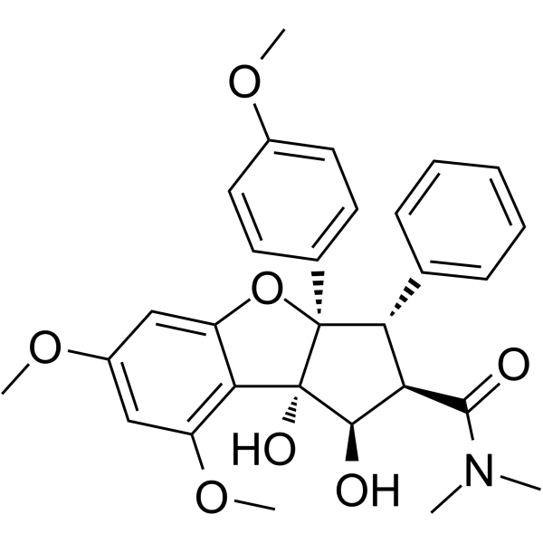 Rocaglamide(Synonyms: 楝酰胺; Roc-A)