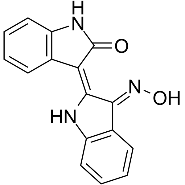 Indirubin-3'-monoxime Chemical Structure Indirubin-3