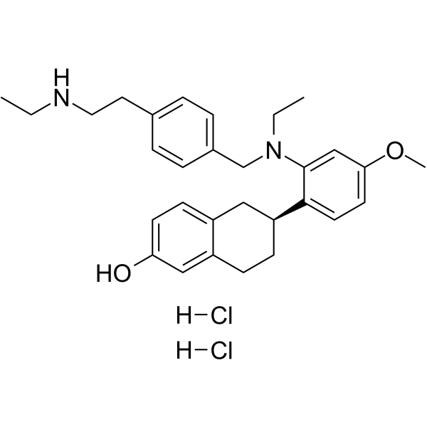 Elacestrant S enantiomer dihydrochloride(Synonyms: RAD1901 S enantiomer dihydrochloride)