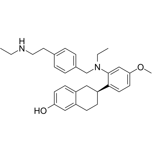 Elacestrant (S enantiomer) Chemical Structure Elacestrant (S enantiomer)(Synonyms: RAD1901 S enantiomer)
