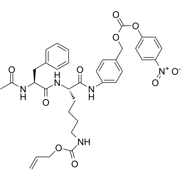(Ac)Phe-Lys(Alloc)-PABC-PNP Chemical Structure (Ac)Phe-Lys(Alloc)-PABC-PNP