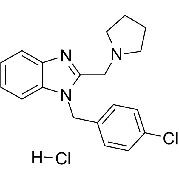 Clemizole hydrochloride(Synonyms: 盐酸克立咪唑)