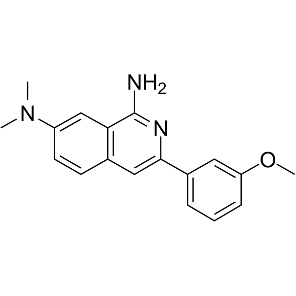 3-arylisoquinolinamine derivative Chemical Structure 3-arylisoquinolinamine derivative