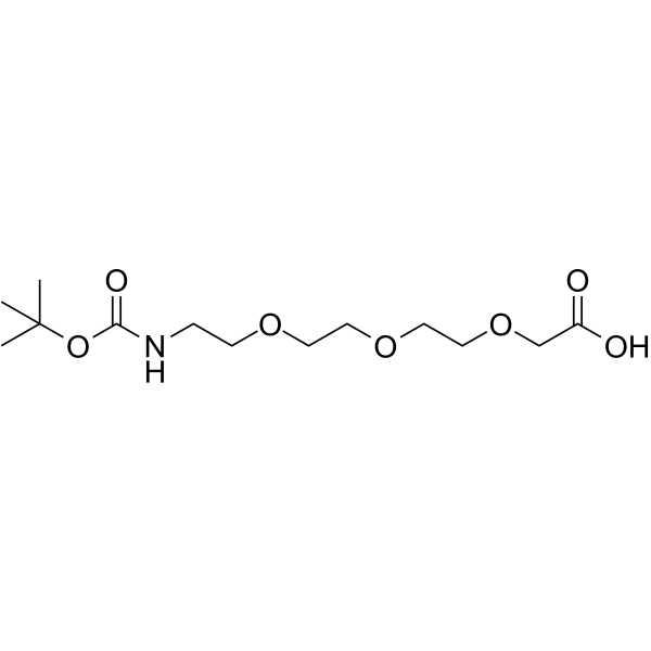 Boc-NH-PEG3-CH2COOH Chemical Structure Boc-NH-PEG3-CH2COOH