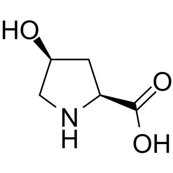 cis-4-Hydroxy-L-proline Chemical Structure cis-4-Hydroxy-L-proline(Synonyms: 顺式-4-羟基-L-脯氨酸)