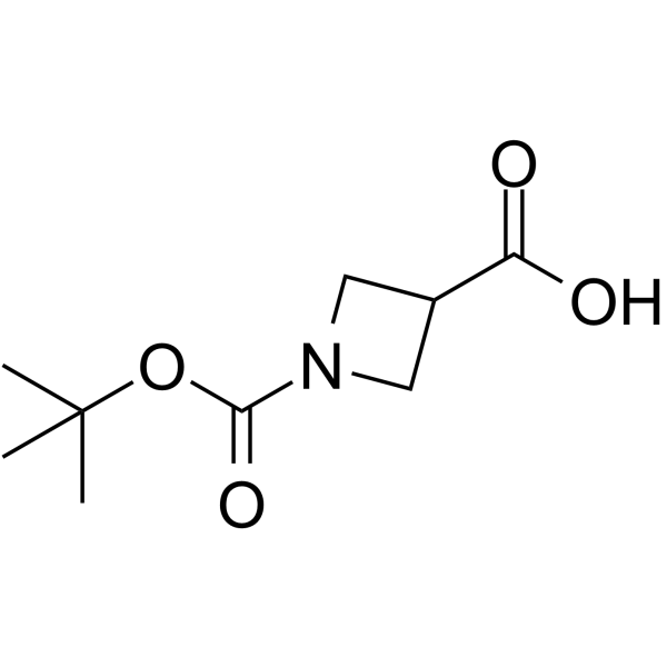 1-Boc-azetidine-3-carboxylic acid Chemical Structure 1-Boc-azetidine-3-carboxylic acid