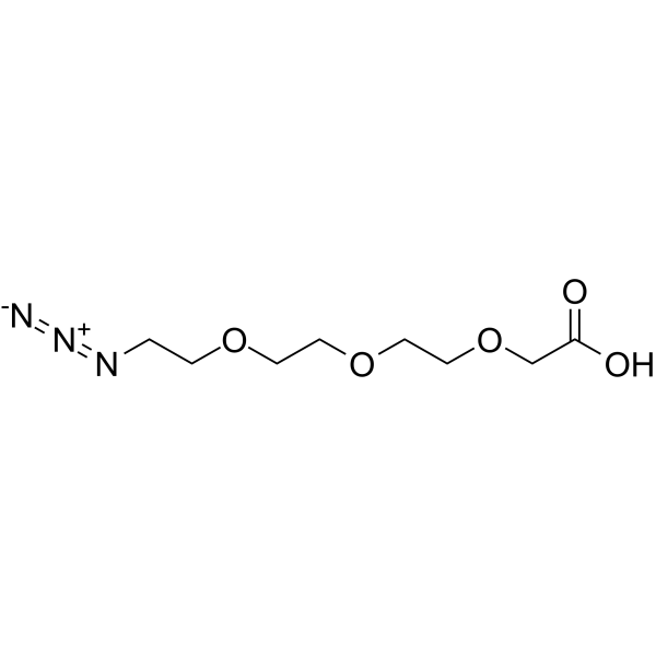 N3-PEG3-CH2COOH Chemical Structure N3-PEG3-CH2COOH(Synonyms: PROTAC Linker 14)