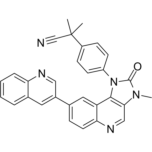Dactolisib Chemical Structure Dactolisib(Synonyms: BEZ235; NVP-BEZ235)