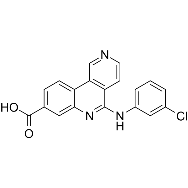 Silmitasertib Chemical Structure Silmitasertib(Synonyms: CX-4945)