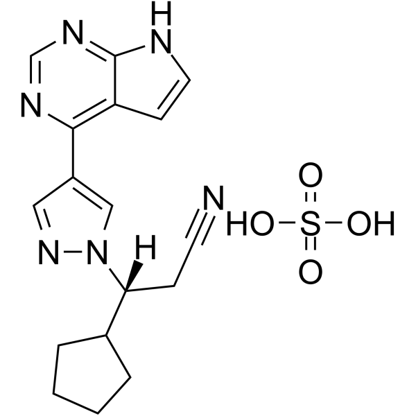 Ruxolitinib sulfate(Synonyms: INCB018424 sulfate)