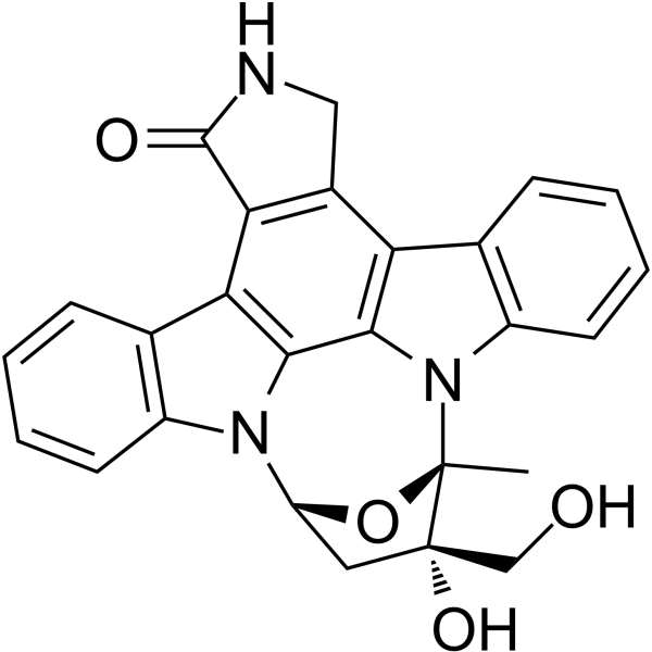 Lestaurtinib Chemical Structure Lestaurtinib(Synonyms: CEP-701; KT-5555)