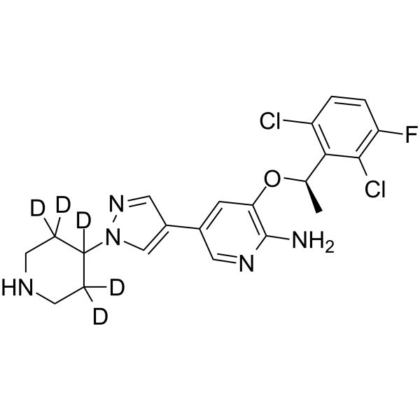 Crizotinib-d5 Chemical Structure Crizotinib-d5(Synonyms: PF-02341066-d5)