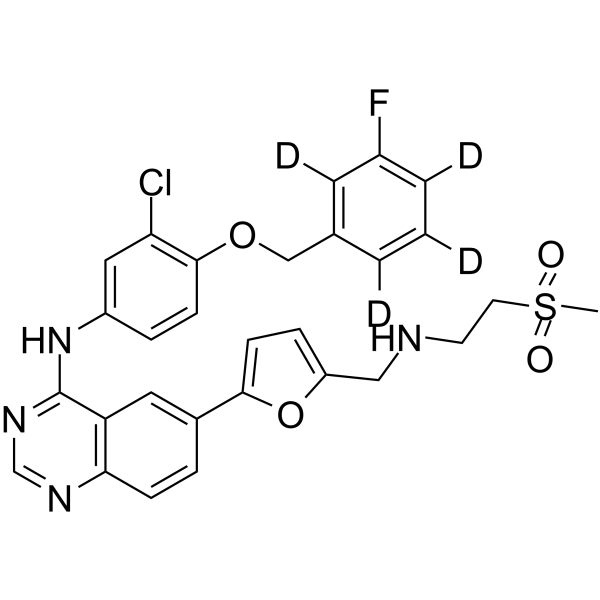 Lapatinib-d4-1 Chemical Structure Lapatinib-d4-1(Synonyms: GW572016-d4-1; GW2016-d4-1)