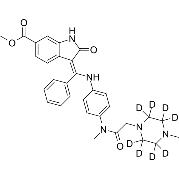 Nintedanib-d8(Synonyms: BIBF 1120-d8)