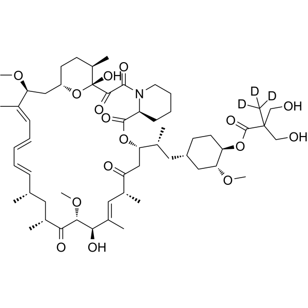 Temsirolimus-d3 Chemical Structure Temsirolimus-d3(Synonyms: CCI-779-d3)
