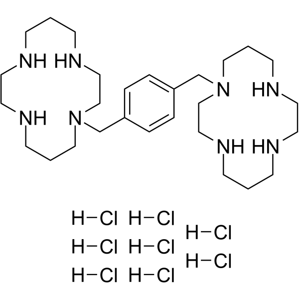 Plerixafor octahydrochloride(Synonyms: 盐酸普乐沙福; AMD3100 octahydrochloride; JM3100 octahydrochloride; SID791 octahydrochloride)