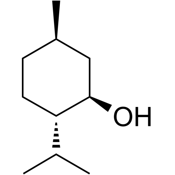 (-)-Menthol Chemical Structure (-)-Menthol(Synonyms: L-薄荷醇)