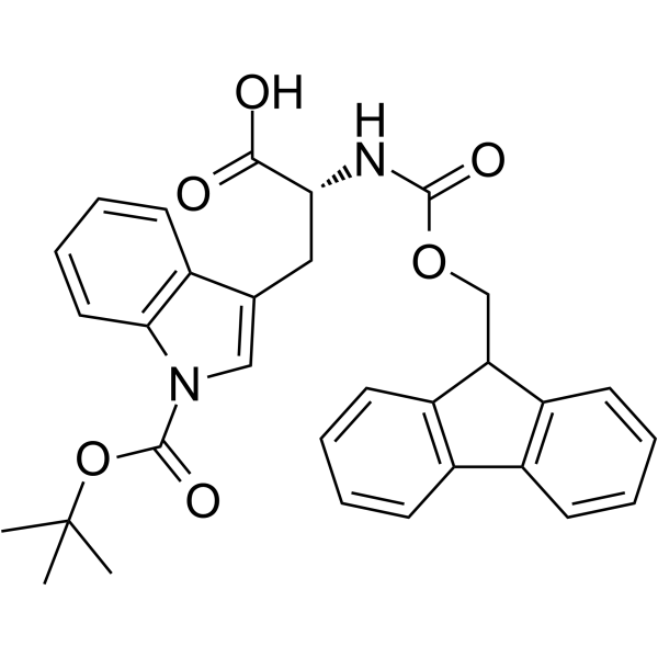 Fmoc-D-Trp(Boc)-OH Chemical Structure Fmoc-D-Trp(Boc)-OH