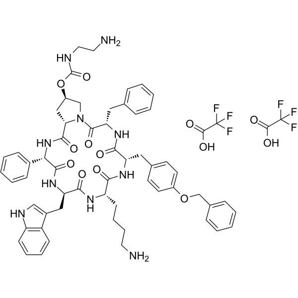 Pasireotide ditrifluoroacetate(Synonyms: 帕瑞肽二三氟乙酸盐; SOM230 ditrifluoroacetate;  Pasireotide TFA salt)