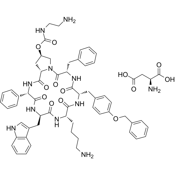 Pasireotide L-aspartate salt(Synonyms: 帕瑞肽天门冬氨酸盐; SOM230 L-aspartate)