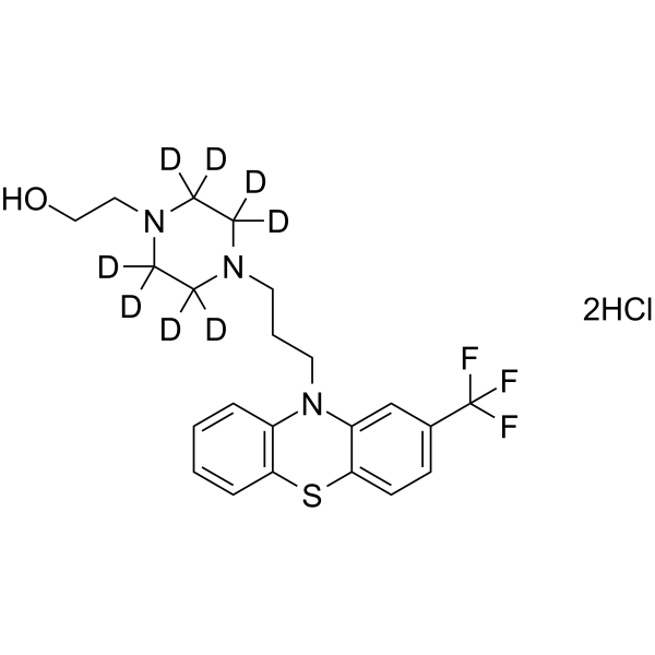 Fluphenazine-d8 dihydrochloride(Synonyms: 盐酸氟奋乃静 d8 (双盐酸盐))