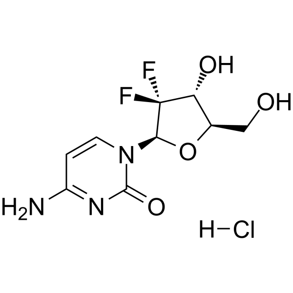 Gemcitabine hydrochloride(Synonyms: 盐酸吉西他滨; LY 188011 hydrochloride)