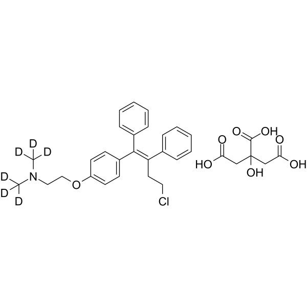 Toremifene-d6 citrate(Synonyms: 枸橼酸托瑞米芬 d6 (柠檬酸盐))