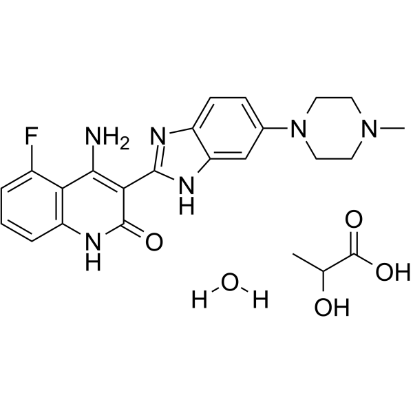 Dovitinib lactate hydrate(Synonyms: TKI258 lactate hydrate; CHIR-258 lactate hydrate)