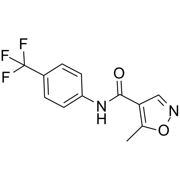 Leflunomide(Synonyms: 来氟米特; HWA486;  RS-34821;  SU101)