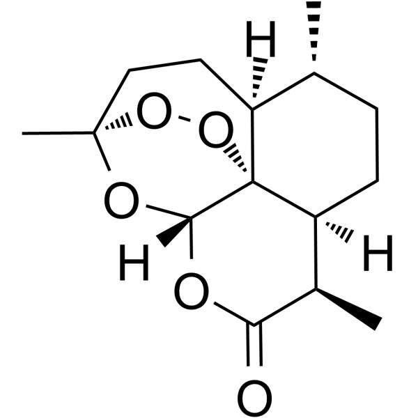 Artemisinin Chemical Structure Artemisinin(Synonyms: 青蒿素; Qinghaosu; NSC 369397)