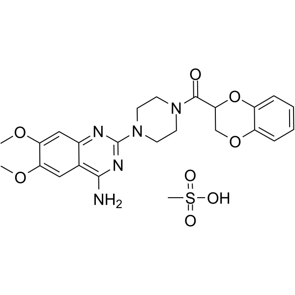 Doxazosin mesylate(Synonyms: 甲磺酸多沙唑嗪; UK 33274 mesylate)