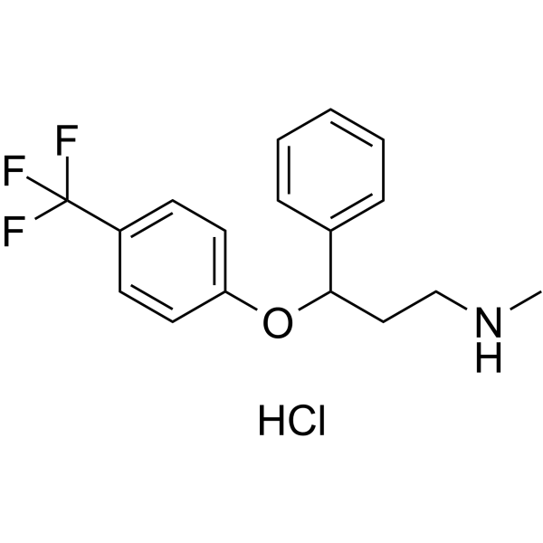 Fluoxetine hydrochloride(Synonyms: 盐酸氟西汀; LY 110140)
