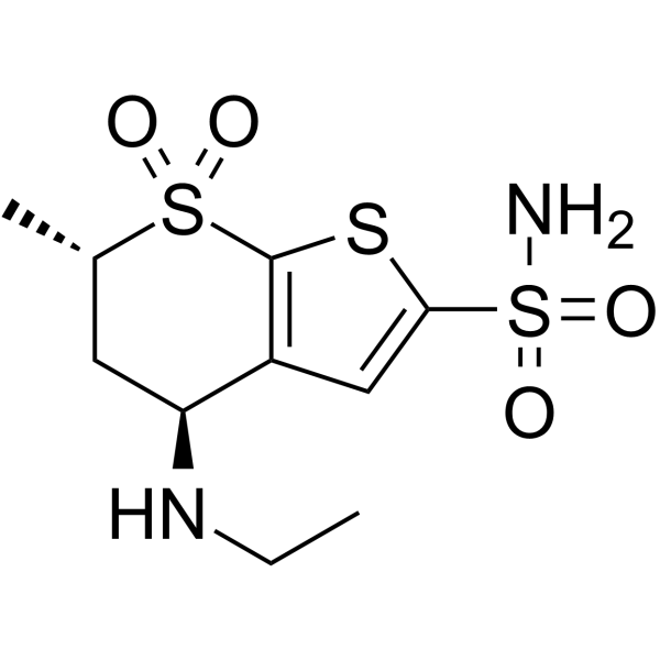 Dorzolamide(Synonyms: 多佐胺; L671152;  MK507)
