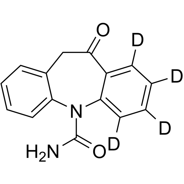 Oxcarbazepine-d4-1 Chemical Structure Oxcarbazepine-d4-1(Synonyms: GP 47680-d4-1)