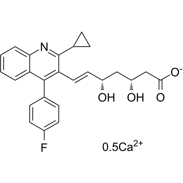 Pitavastatin Calcium(Synonyms: 匹伐他汀钙; NK-104 hemicalcium; Pitavastatin hemicalcium)