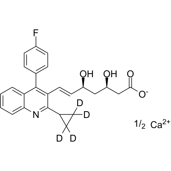 Pitavastatin-d4 hemicalcium(Synonyms: NK-104-d4 hemicalcium; Pitavastatin-d4 hemicalcium)