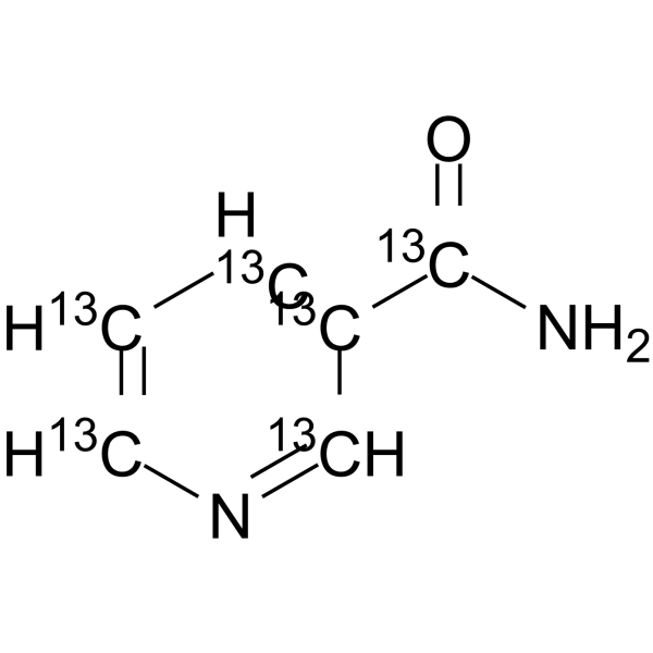Nicotinamide-13C6(Synonyms: Niacinamide-13C6;  Nicotinic acid amide-13C6)