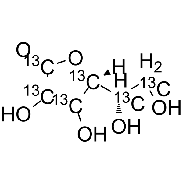 L-Ascorbic acid-13C6(Synonyms: L-Ascorbate-13C6;  Vitamin C-13C6)