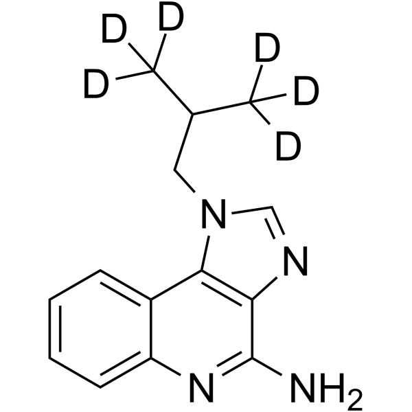 Imiquimod-d6 Chemical Structure Imiquimod-d6(Synonyms: R 837-d6)