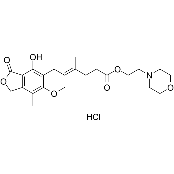Mycophenolate mofetil hydrochloride(Synonyms: RS 61443 hydrochloride; TM-MMF hydrochloride)