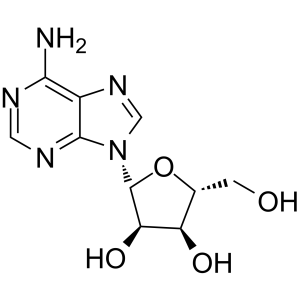 Adenosine Chemical Structure Adenosine(Synonyms: 腺苷; Adenine riboside; D-Adenosine)