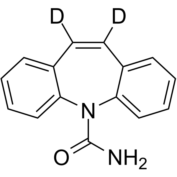 Carbamazepine-d2 Chemical Structure Carbamazepine-d2(Synonyms: CBZ-d2; NSC 169864-d2)