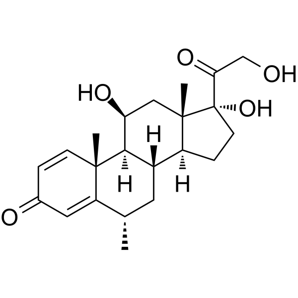 Methylprednisolone Chemical Structure Methylprednisolone(Synonyms: 甲泼尼龙; U 7532)