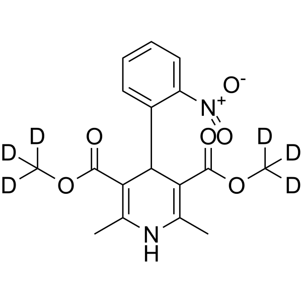 Nifedipine-d6 Chemical Structure Nifedipine-d6(Synonyms: 硝苯地平 D6; BAY-a-1040-d6)