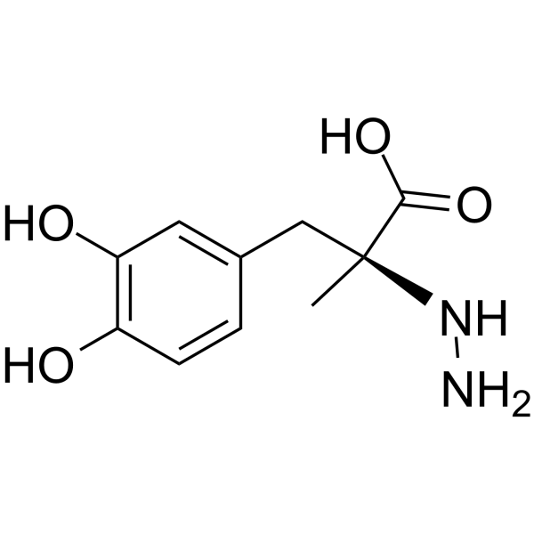 Carbidopa(Synonyms: 卡比多巴; (S)-(-)-Carbidopa)