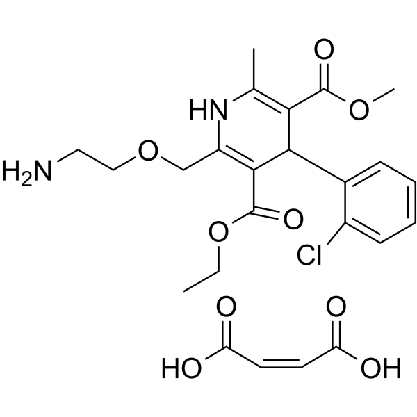 Amlodipine maleate Chemical Structure Amlodipine maleate(Synonyms: 马来酸氨氯地平)