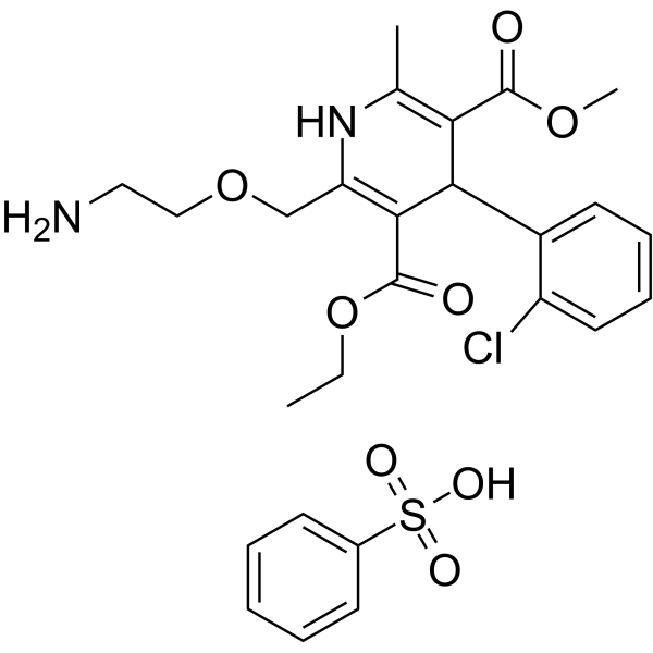 Amlodipine besylate(Synonyms: 苯磺酸氨氯地平; Amlodipine benzenesulfonate)