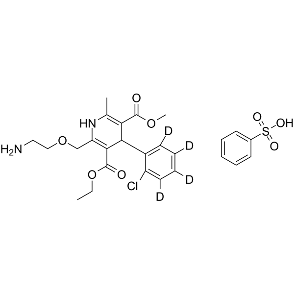 Amlodipine-d4 besylate(Synonyms: Amlodipine benzenesulfonate-d4 besylate)