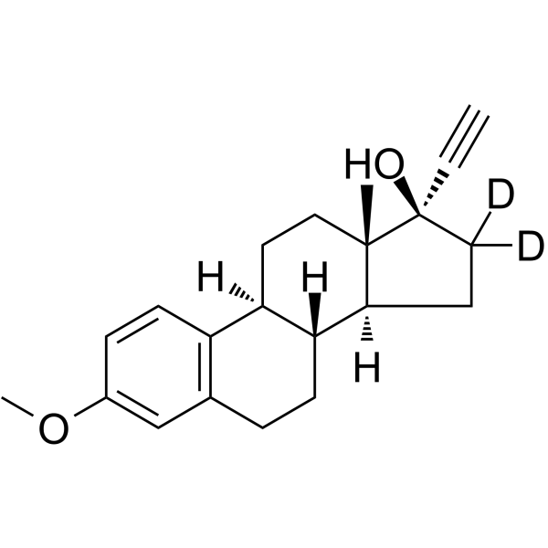 Mestranol-d2 Chemical Structure Mestranol-d2